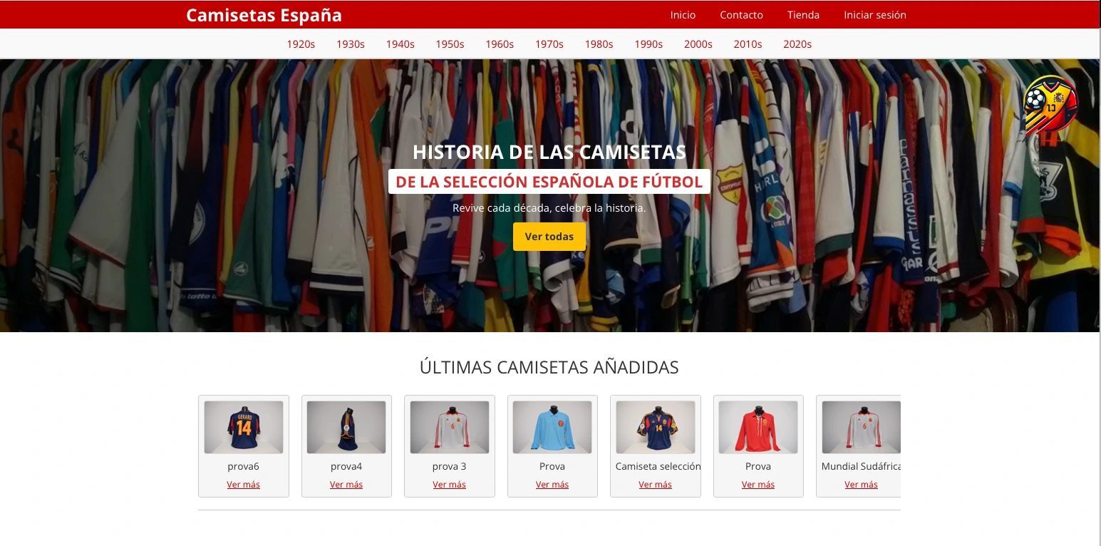 Història de les Camisetes de Futbol